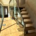Spine Staircase with Oak Treads & Glass Balustrade — Weybridge, Surrey