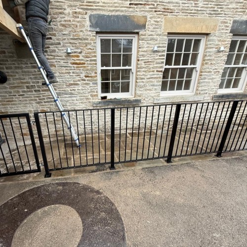 Steel Railings, Access Gate and Staircase, Barnsley Steel Railings, Access Gate and Staircase, Barnsley