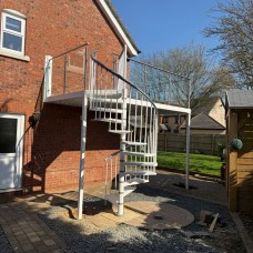 Balcony, Glass Balustrade and Spiral Staircase, Northampton Balcony, Glass Balustrade and Spiral Staircase, Northampton