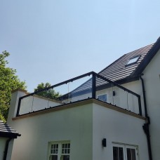 Parapet Cavity Wall Glass Balustrade, Oxford, Oxfordshire