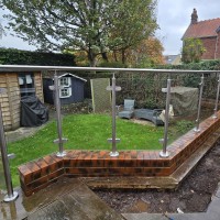 Core-Drilled Glass Balustrade System (Dronfield)