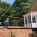 Powdercoated Steel Glass Balustrade + Wooden Handrail System 5