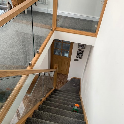 Landing 10mm Toughened Glass SafetyBalustrade Decking Balcony Stairs 
