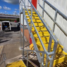 Galvanised Fire Escape Staircase, Eurocell Head Office, Alfreton 