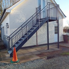 Custom Steel Access Staircase [Arddleen, Wales]