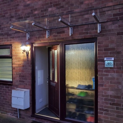 Modern and Contemporary Glass Door Canopy T1