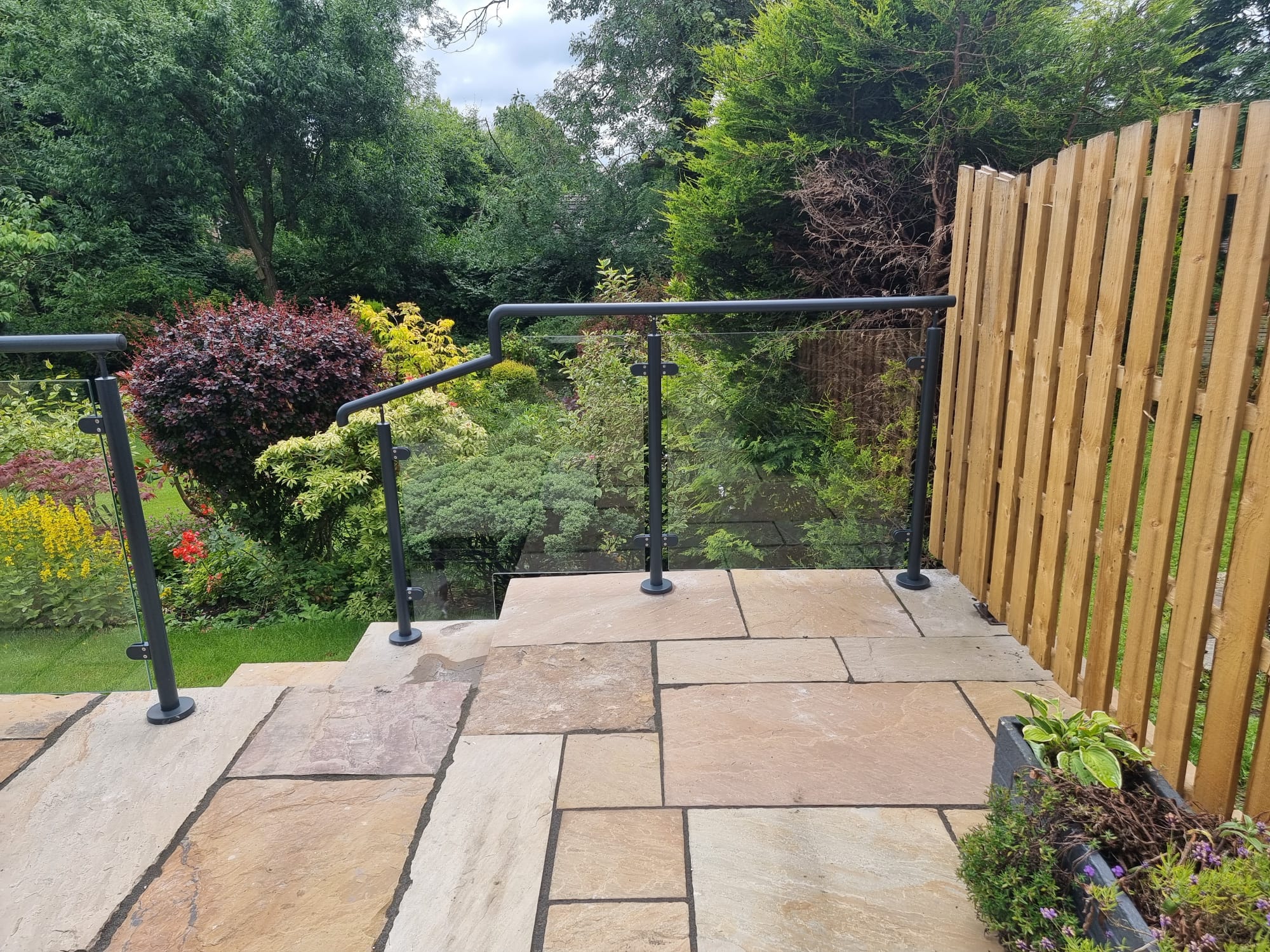 Anthracite Grey Powdercoated Patio Balustrade