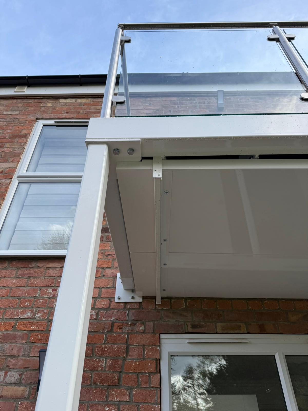 walkout balcony canopy waterproofing