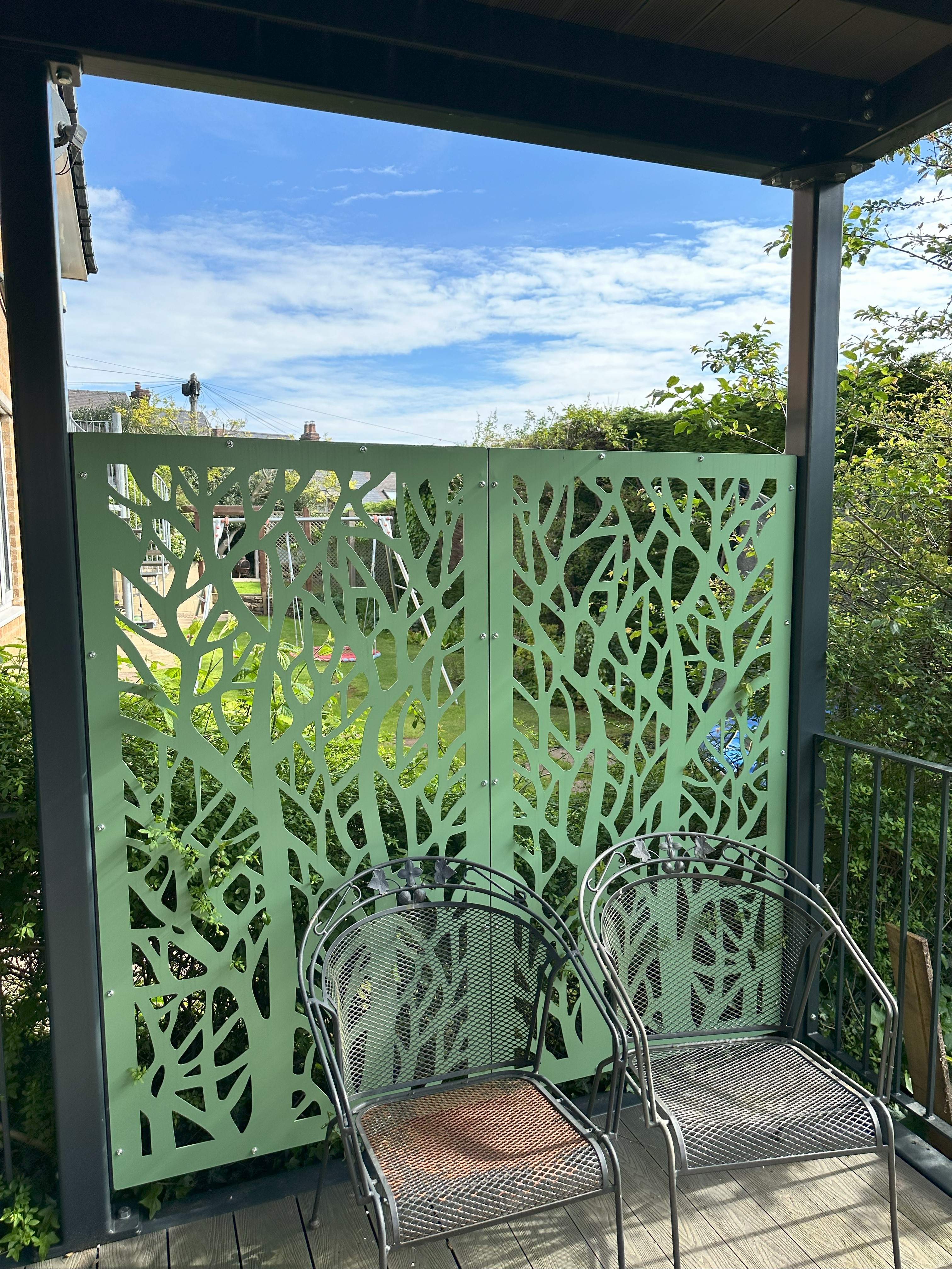 Powdercoated Metal Privacy Screen Artwork