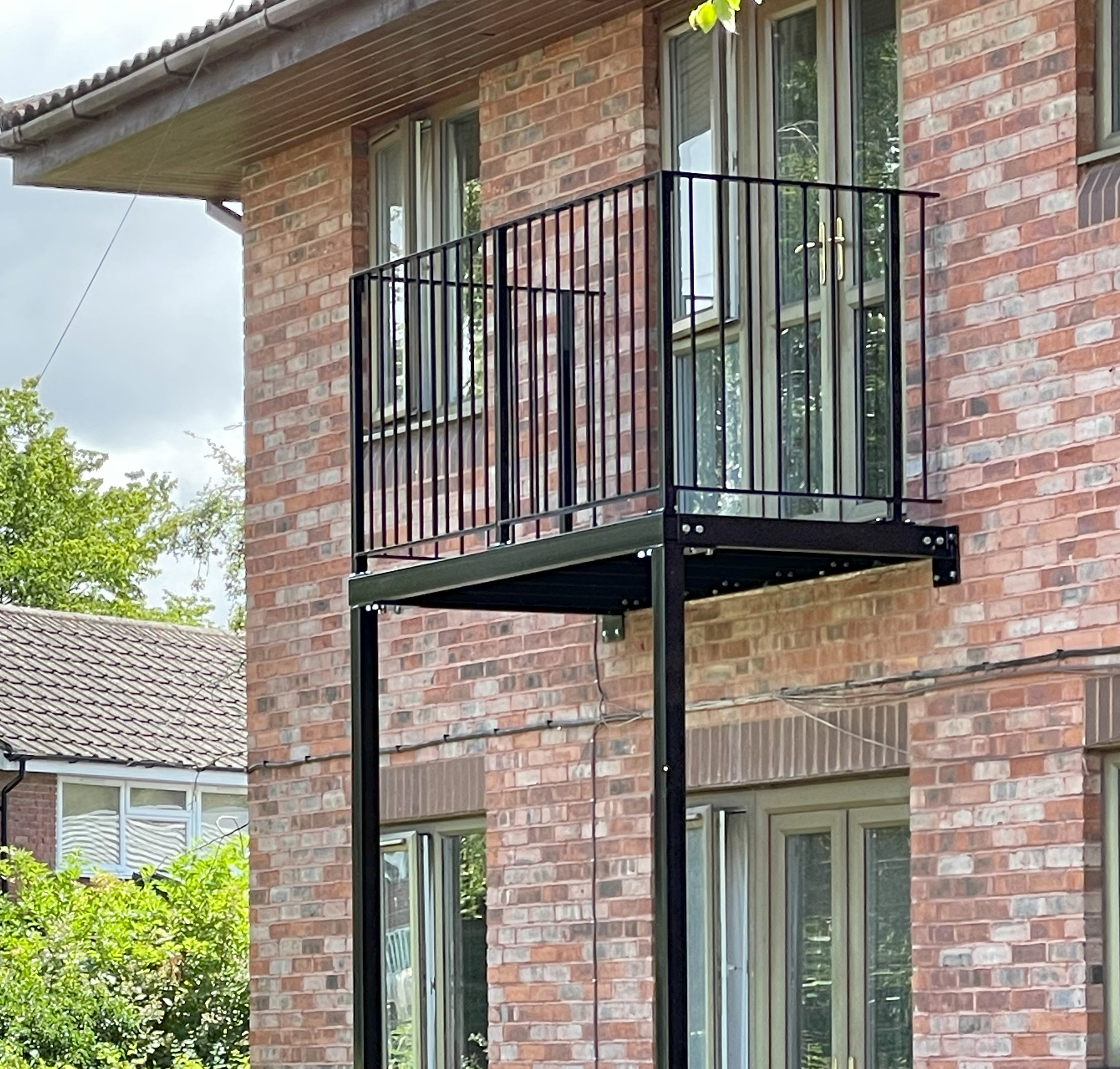 First Floor Metal Balcony Structure