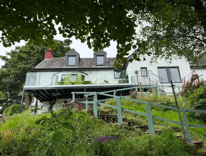 Large walkout balcony installation in Scotland