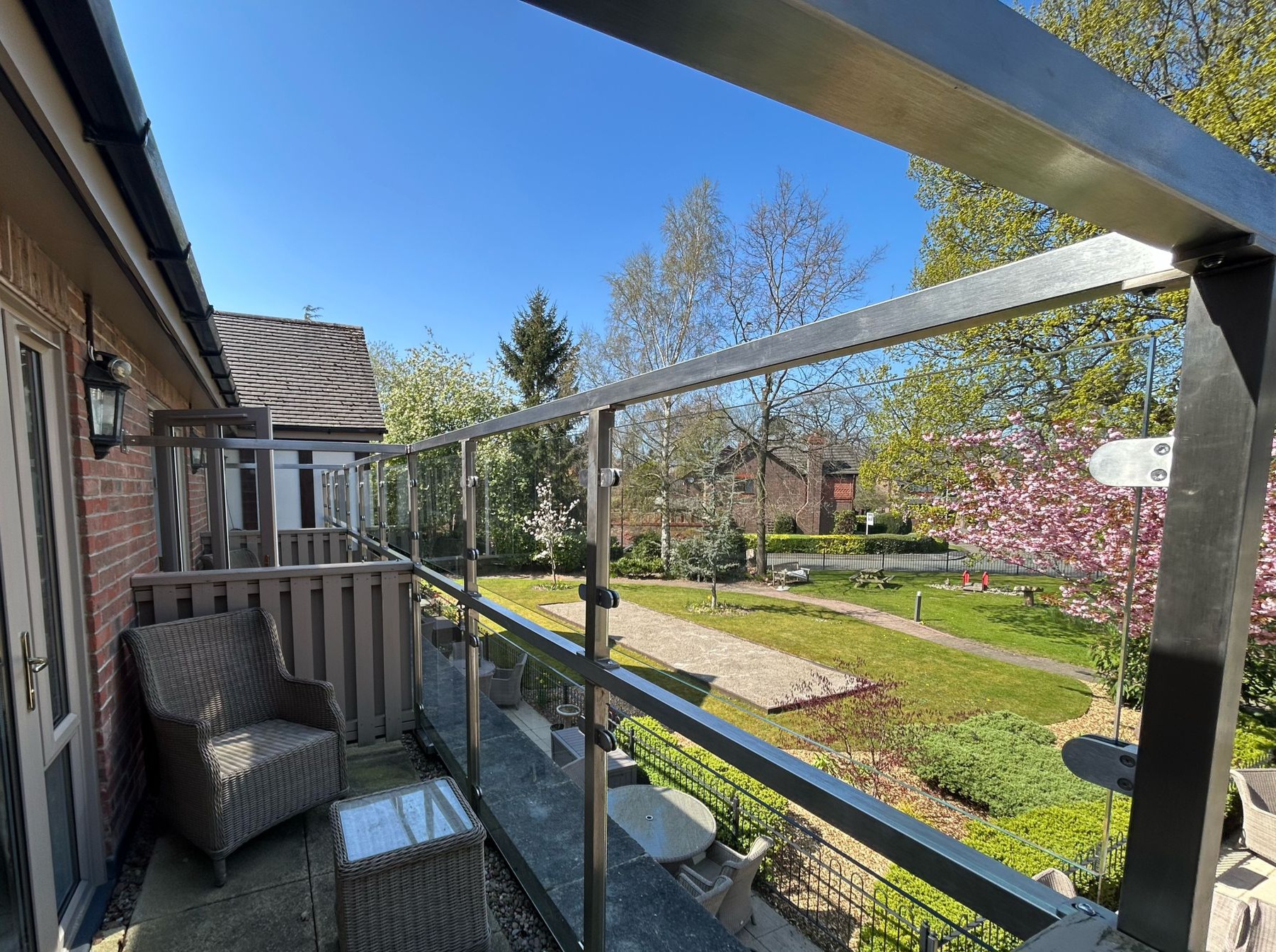 Balustrade Height Extension with Glass