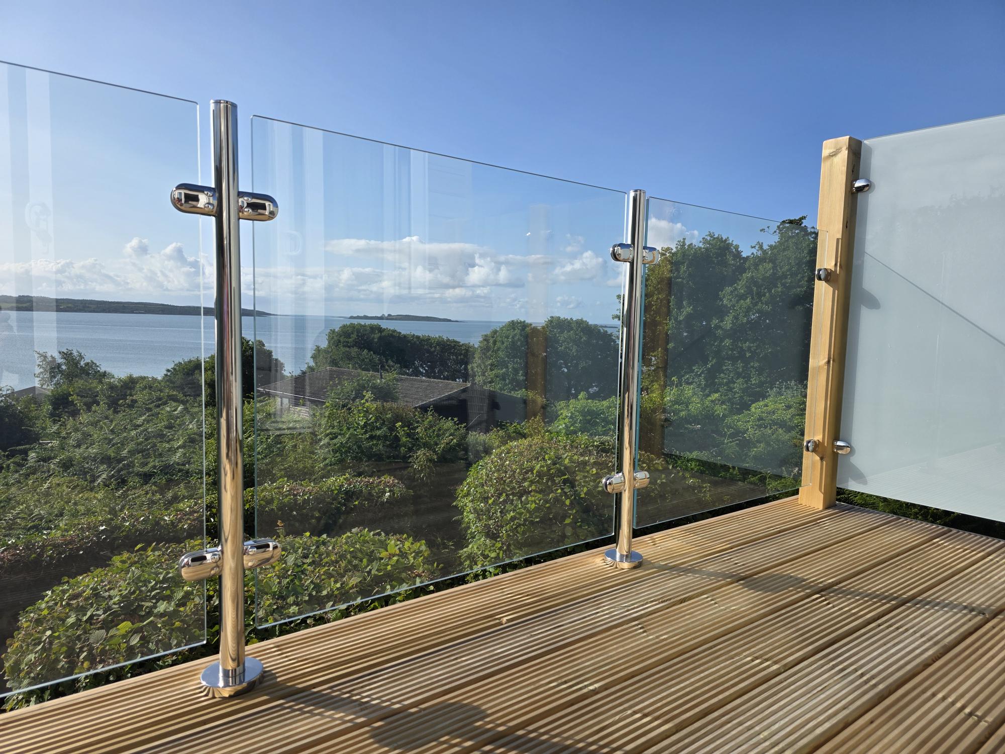 Caravan Park Laminated Glass Balustrade Scotland