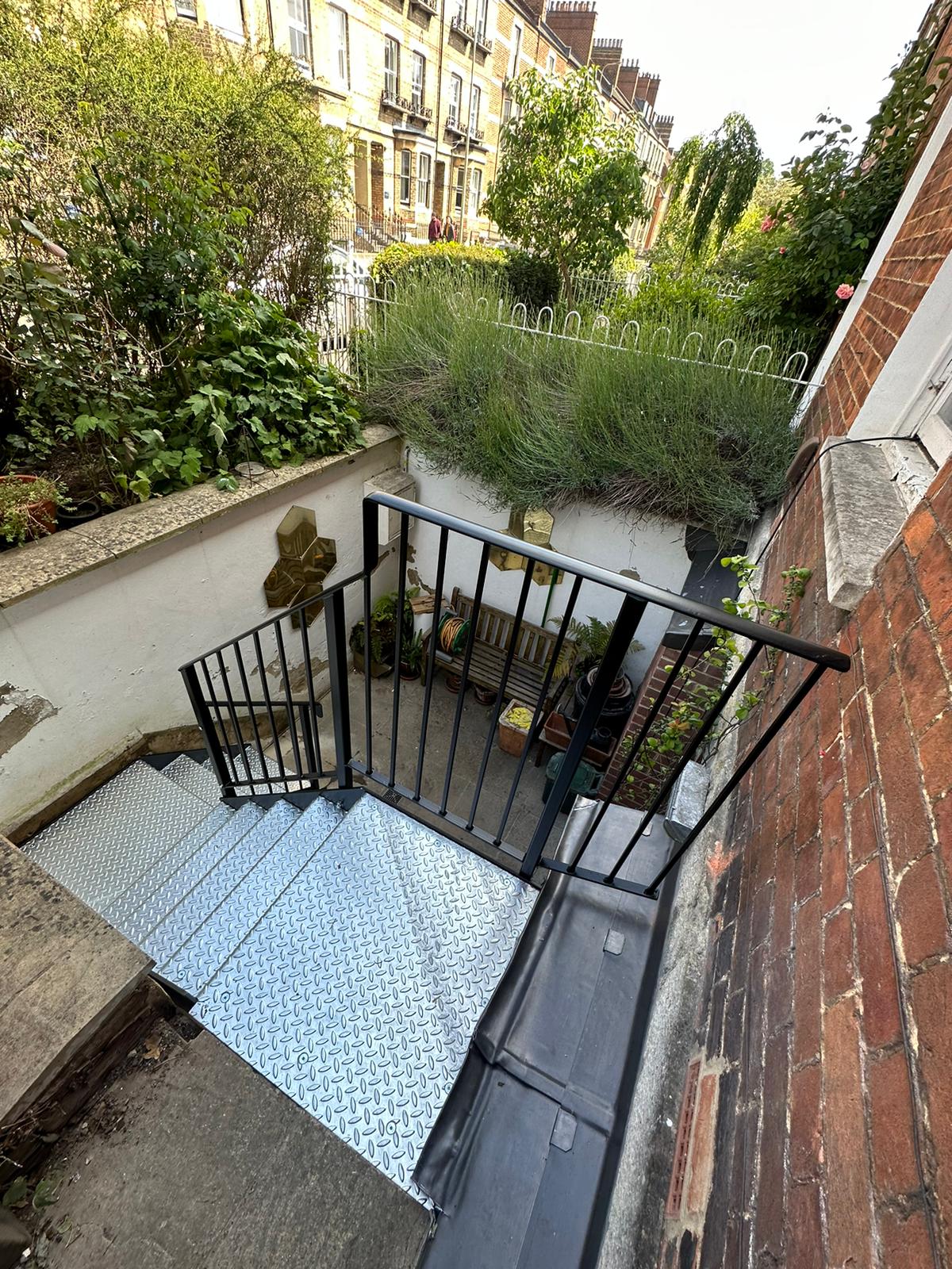 external steel staircase installation in oxford